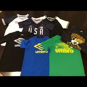Boys Umbro Shirts- lot of 7 XS
